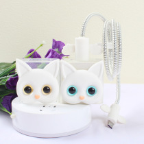 Xiaomi civi 11 power cord protective cover 55W gallium nitride charger housing data cable winding rope cartoon cute decorative film Cat soft transparent protective cover Spring organizer sticker