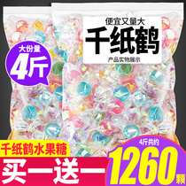 Bizan Thousand Paper Cranes candy fruit lollipop hard candy bulk high-value New Year goods over the new year snacks issued