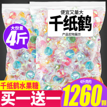 Bizan Thousand Paper Cranes candy fruit lollipop hard candy bulk high-value New Year goods over the new year snacks issued