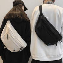 Tide Card Minimalist Satchel Satchel Men Sports Large Capacity Chest Bag Casual Day Ensemble Single Shoulder Bag Satchel Men Pure Color