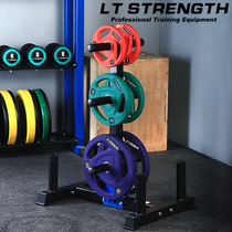 Litian sports barbell rod storage rack Barbell piece storage full rubber Austrian piece Large hole piece placement piece