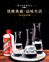 Italian original imported Luyichi crystal jug juice bottle Decanter wine measuring device crystal glass pot