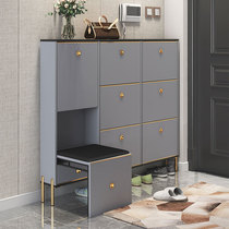 Shoe cabinet home door storage ultra-thin small apartment simple modern household flip-up bucket type saving space for shoe stool