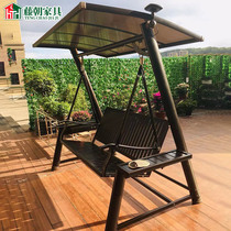 Rattan Solar Outdoor Autumn Thousands Yard Hanging Chair Home outdoor terrace Garden Villa Net Red Autumn rocking chair