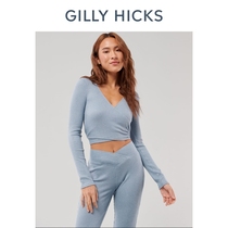 Gilly Hicks Spring 2022 New Comfort Long Sleeve Wrap Top Female 314661-1