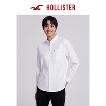 Hollister classic stretch Oxford cloth comfortable slim shirt men 311561-1