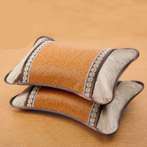 Cool Mat Pillow Summer Adults Tea Chill Pillow Ice Silk Vines Bamboo Pillow Large Single People Cool And Small Pillow Mens Summer Home
