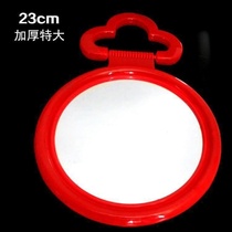 Vintage mirror Plastic wall-mounted round makeup mirror Bedroom table mirror Wedding dowry red dressing Chinese hanging mirror