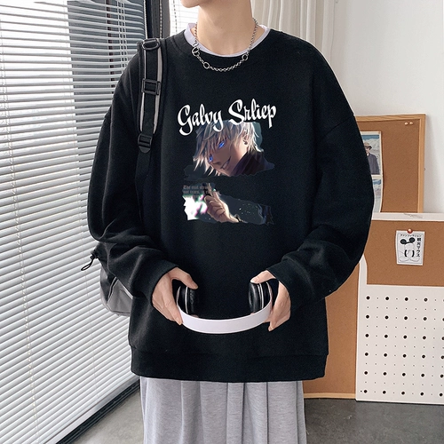 Мужская японская осенняя универсальная толстовка для отдыха, оверсайз