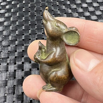 Antique bronze fuku tea pamper pamper household tea ceremony tea table decoration playing