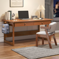 New Chinese desk office desk and chair combination solid wood student writing desk bedroom simple modern desktop computer desk