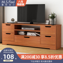  Simple European-style living room bedroom coffee table TV cabinet combination modern simple master bedroom small apartment home TV cabinet