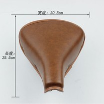 Teantemo Manton Retro Coffee Bike Saddle Leather Comfort Thickening of Enlarged Car Cushion Spring Seat Bag