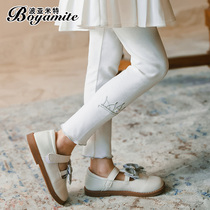 Girl White Underpants Spring Dress 2022 New Children Foreign Air Long Pants Woman Baby Spring Crown Princess Pants