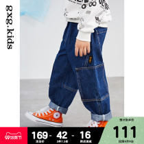 gxgkids childrens clothes childrens denim trousers boys baby casual pants spring and autumn pants big boy father pants