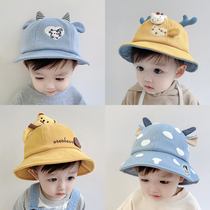 Baby hat spring and autumn thin winter childrens sun hat boy baby basin hat girl cute super cute fishermans hat