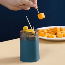 Home daily creative automatic toothpick box home living room press toothpick tube restaurant storage box toothpick bucket