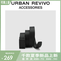 URBAN REVIVO2022 spring new pint men accessories Fashion wide leather strap AM07TA5N2000