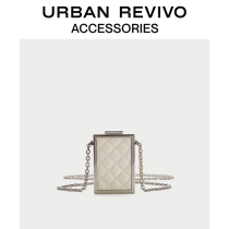 URBAN REVIVO 2021 Spring and summer new womens accessories fashion Lingge cigarette case bag AY20BB4N2002