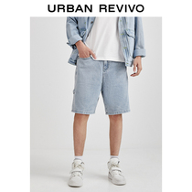 UR2021 Autumn Winter New Pint Mens Clothing Tide Men Casual Washed Light Color Tannen Jeans MV29SBQE2000