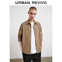 UR2021 autumn new mens casual trend texture loose long sleeve cardigan ML31R2BF2000
