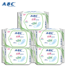 ABC sanitary pad Australian tea tree essence strong suction thin soft blue core PAD combination 25 pieces 5 packs