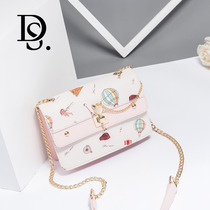 Dushafini light luxury brand bag women 2021 new shoulder messenger bag fashion casual foreign style chain bag tide