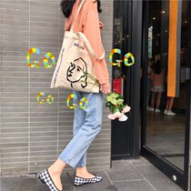 Hand bag female soil Fanbu waterproof large capacity Hand bag female shoulder shoulder bag simple College students Class Day