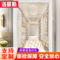 Lomanse crystal beads Bead Curtain Light Lavish Dining Room Partition Kitchen for door Decorative Rooms Toilet Shelter Roller Shutters