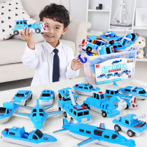 Childrens assembly toy building block magnet variable magnetic car puzzle 3-4-5-6 boy 2th birthday gift