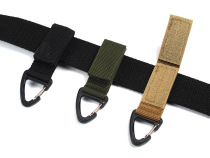 Outdoor DIY Tactical Hanging Buckle Wear Belt Keychain Backpack MOLLE Ribbon Connection Buckle Ribbon Triangle Hook Buckle