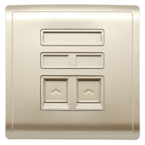 Schneider switch socket dual phone socket wall phone voice panel weak current socket Fengshangjin