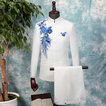 Zhongshan costume performance costume male chorus dress Zhongshan uniform host national costume performance clothing men Chinese style