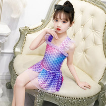 Girls Mermaid tail clothes Swimsuit set Childrens clothing Childrens baby split bikini swimsuit