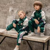 Kindergarten garden clothes spring and autumn two-piece college sports style class clothes first grade childrens school uniform set primary school students