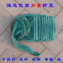 Hongyun automatic fishing cage shrimp cage net new 4 M weighted folding fish net catcher yellow eel Loach Net Dragon Shrimp cage