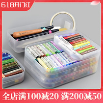 Oil painting stick storage recommended oil painting stick storage box plastic frosted transparent storage box scraper tool storage box