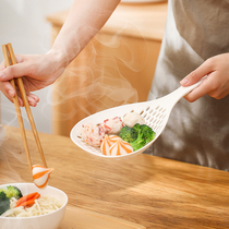 Japanese-style high temperature resistant large noodle spoon Kitchen household drain net fishing dumpling net plastic noodle spoon