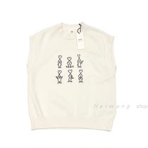 Ami x Jean Jullien co-name cartoon love little people Collection knitted sweater sleeveless vest
