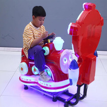 2021 new cool motorcycle Swing Machine video game City computer music rocking car supermarket door children shaking car