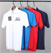 Daily single new breathable quick-drying polo shirt golf clothing mens short sleeve GOLFT shirt B21