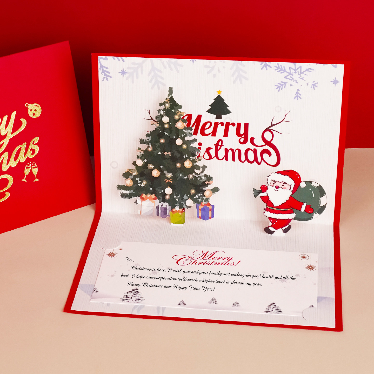 平安夜的礼物贺卡怎么做？3D立体烫金圣诞卡推荐-平安夜-淘宝好物网, image size:1440x1440