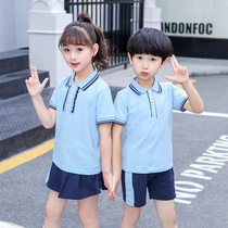 Childrens school uniform summer kindergarten Garden uniform new primary school students class uniform school style boys and girls Childrens six-one performance set