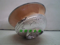 Inner Mongolia Specialities Ethnic Handicraft Mongolian Wine Bowl Small Silver Bowl small silver bowl (non silver) outer diameter 6cm