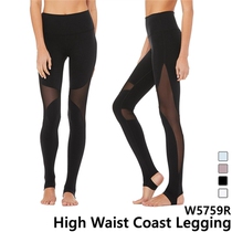Spot Alo yoga coast yoga pants fitness clothes high waist foot step hip tight breathable goddess pants