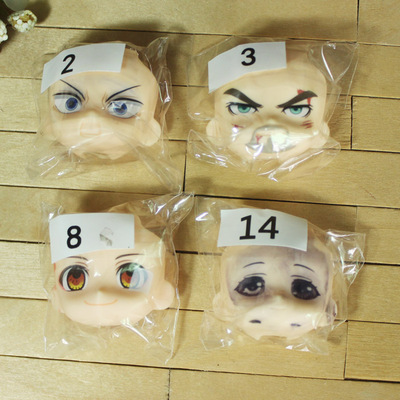 taobao agent Badfast GSC Face Practice Makeup Head White Face Sattays and Makeup Hand -painted Emoticon Instead of Face Practical Face OB11