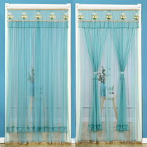 Lace curtain non-punching household door mosquito net mosquito curtain anti-fly ventilation partition curtain summer Velcro hanging curtain