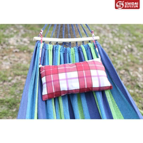 Summer outdoor hammock headrest canvas Indoor leisure parachute Hammock mesh ice silk pillow Silk filled pillow