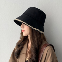 Tide brand 2021 summer Japanese literature and art retro lace small lace fisherman hat female casual fashion wild bucket hat