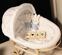 Baby cradle handmade nap basket with nap bed bed neonatal handbaby lap chair hand - woven
